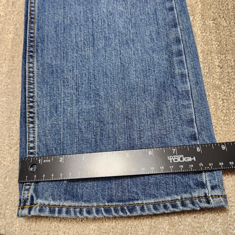 Banana Republic Jeans Men 32x33 *READ Straight Leg Denim‎ Whiskers Marble Washed